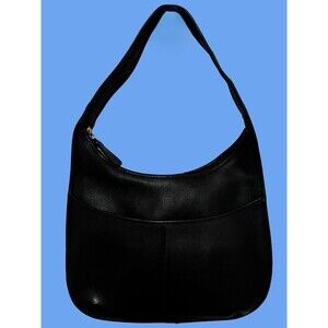 Coach MEDIUM D8J 9033 Vintage Black Leather Ergo Shoulder Bag